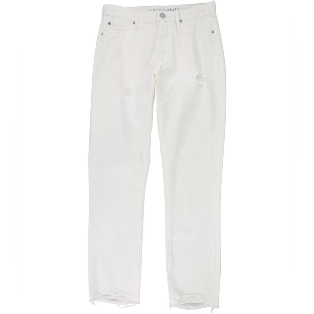 NWT Articles of society jeans white 28W cotton distressed jeans Size 28